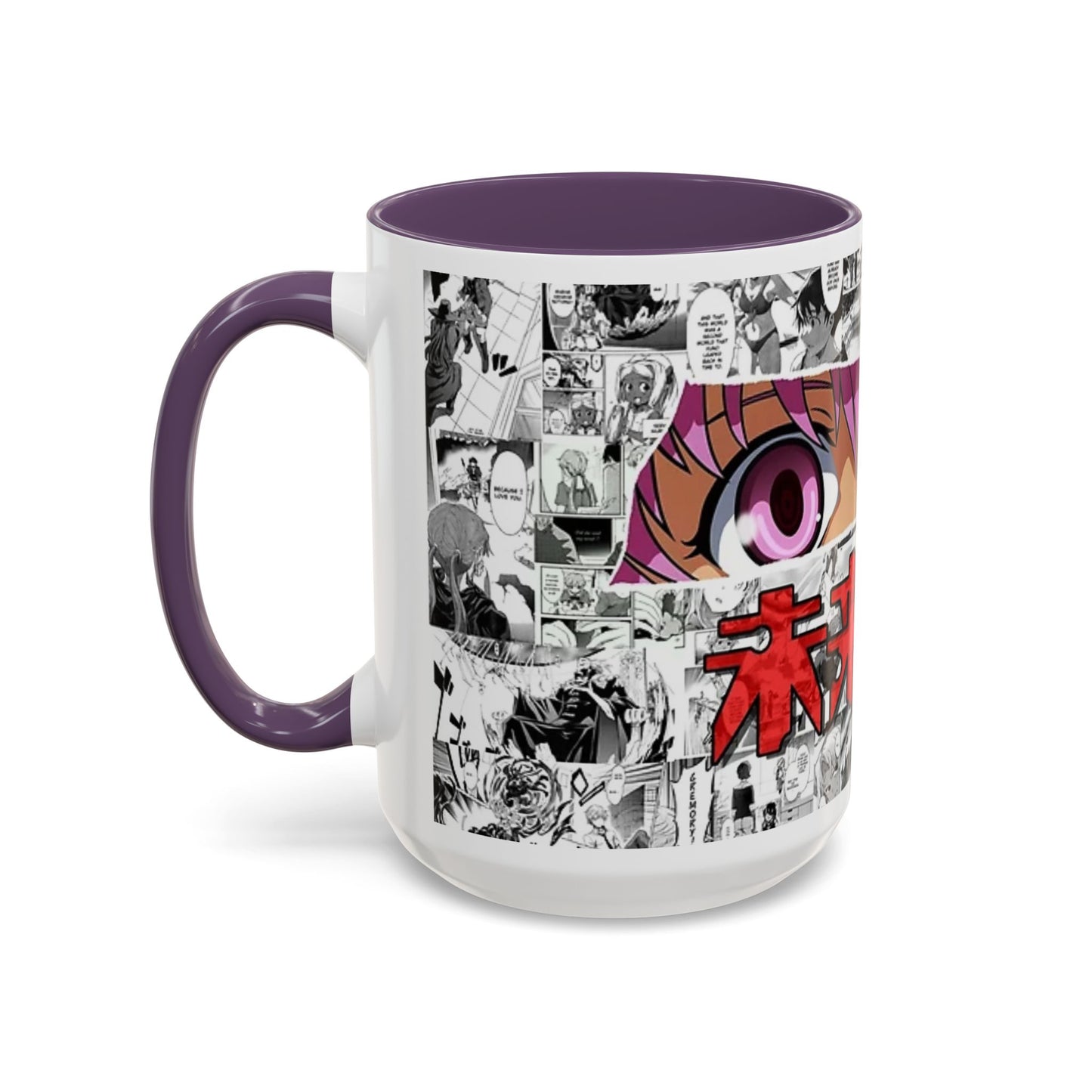 Yuno Gasai Accent Handle Mug – Future Diary Anime Cup – 11oz & 15oz Ceramic Gift for Yandere Fans