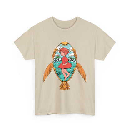 Ponyo Art T-Shirt – 100% Cotton Studio Ghibli Shirt for Anime Fans