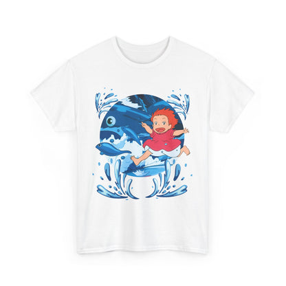 Ponyo Studio Ghibli T-Shirt – 100% Cotton Anime Tee for Ghibli Fans