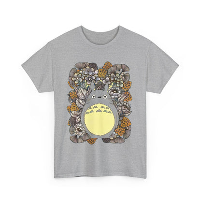 Totoro Plants T-Shirt – 100% Cotton Studio Ghibli Shirt with Totoro and Plant Design