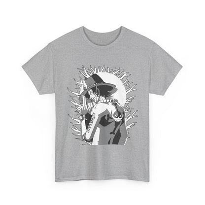 Portgas D. Ace One Piece T-Shirt – 100% Cotton Anime Tee for Fire Fist Fans