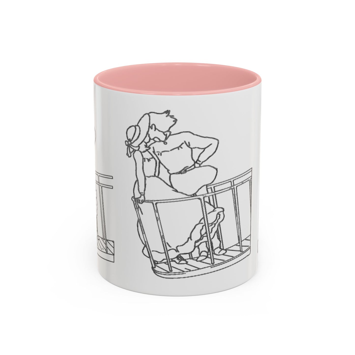 Sophie and Howl Accent Mug – Romantic Ghibli Color Handle Cup 11oz & 15oz – Howl’s Moving Castle Anime Love Gift