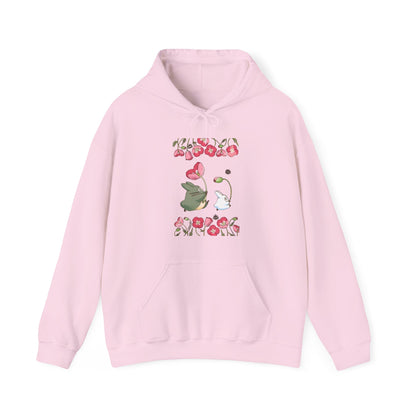 Totoro Cute Flowers Hoodie – 100% Cotton Studio Ghibli Inspired Sweatshirt for Anime Lovers