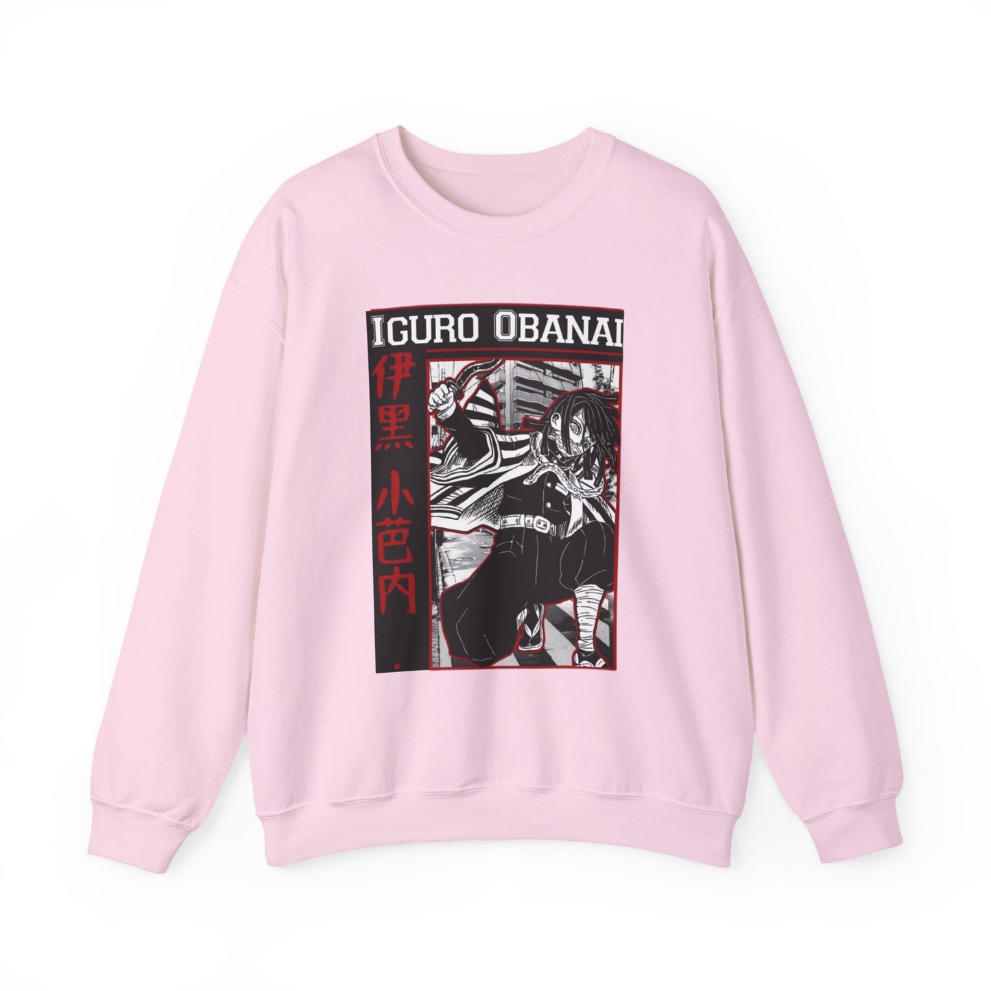 Iguro Obanai Demon Slayer Sweatshirt – 100% Cotton Anime Pullover Featuring the Serpent Hashira