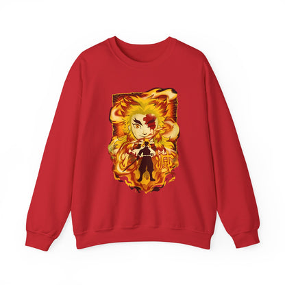 Kyojuro Rengoku Demon Slayer Sweatshirt – 100% Cotton Anime Pullover for Flame Hashira Fans
