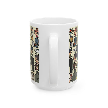 Studio Ghibli Characters Sketch Mug – 11oz & 15oz Ceramic Anime Coffee Cup