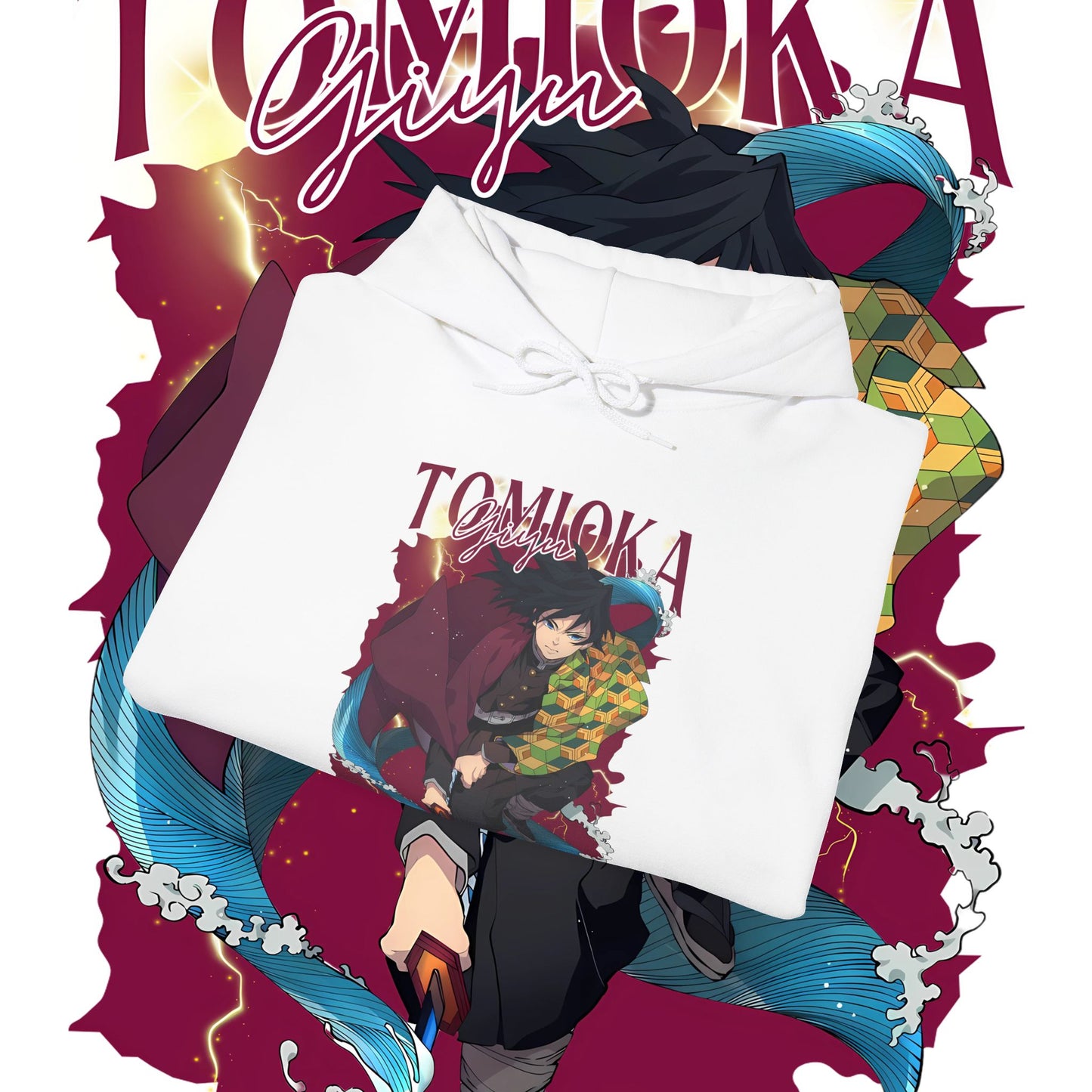 Giyu Tomioka Hashira Hoodie – Premium 100% Cotton Anime Wear