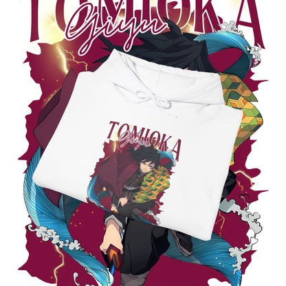 Giyu Tomioka Hashira Hoodie – Premium 100% Cotton Anime Wear