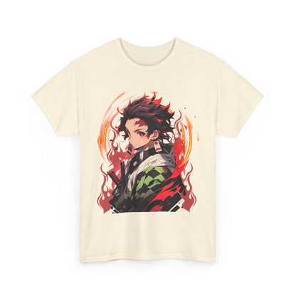 Tanjiro Kamado Demon Slayer T-Shirt – 100% Cotton Anime Tee for Kimetsu no Yaiba Fans