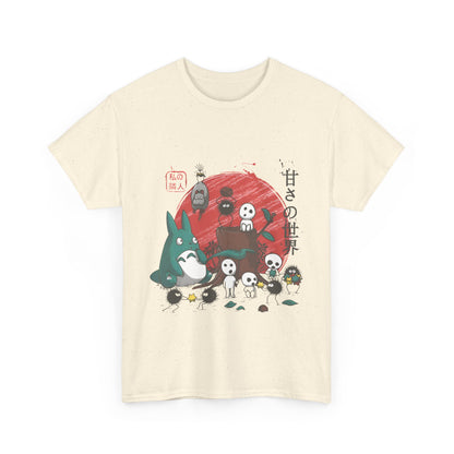 Ghibli Characters T-Shirt – 100% Cotton Anime Tee for Studio Ghibli Fans