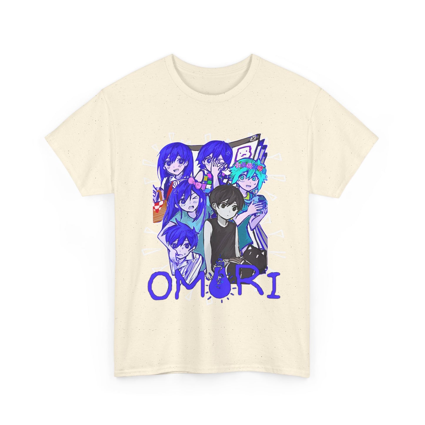 OMORI Family T-Shirt – 100% Cotton Indie Game Tee Featuring Sunny and Friends