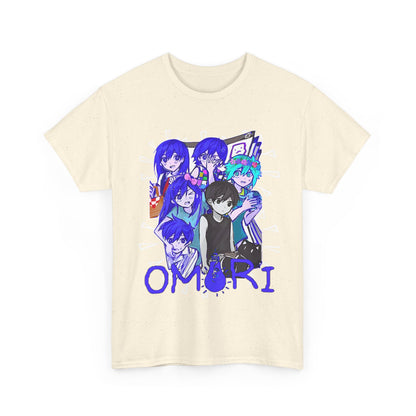 OMORI Family T-Shirt – 100% Cotton Indie Game Tee Featuring Sunny and Friends