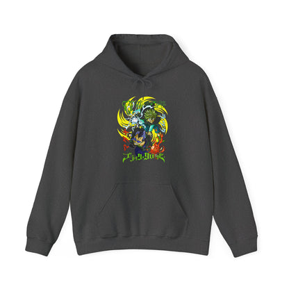 Magna and Luck Black Clover Hoodie – 100% Cotton Anime Pullover for Black Bulls Fans