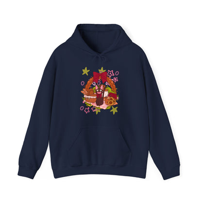 Jiji Cat Gift Hoodie – 100% Cotton Studio Ghibli Inspired Anime Hoodie for Fans