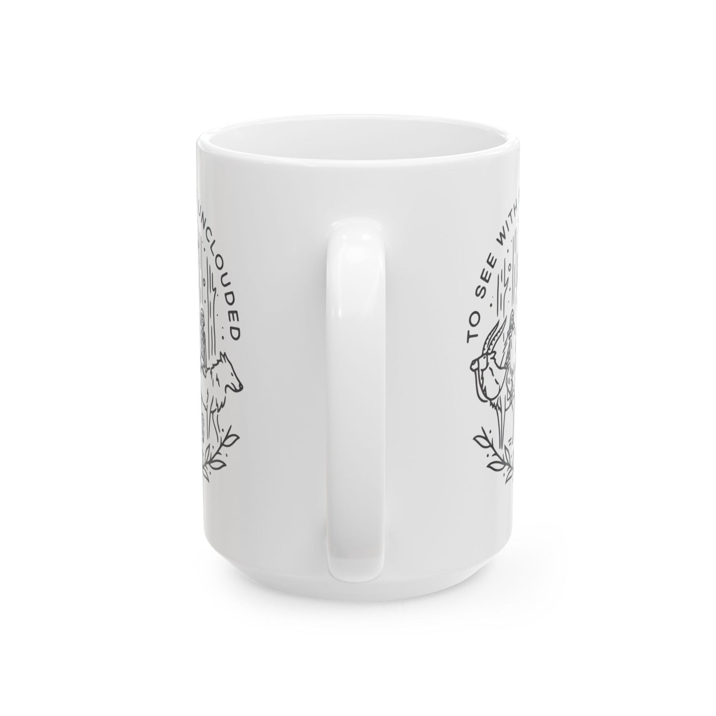 Princess Mononoke Art Mug – Studio Ghibli Ceramic Coffee Cup – 11oz & 15oz Anime Gift for Ghibli Fans