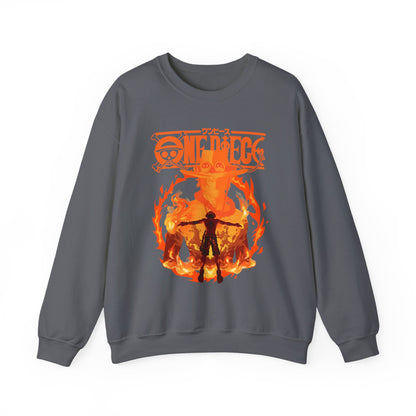 Portgas D. Ace Sweatshirt 100% Cotton – One Piece Anime Hoodie for Fans