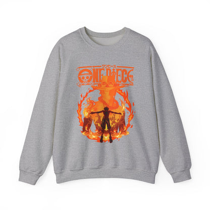 Portgas D. Ace Sweatshirt 100% Cotton – One Piece Anime Hoodie for Fans