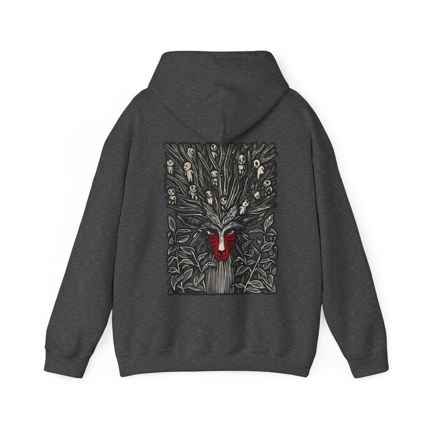 Forest Spirit Studio Ghibli Back Print Hoodie – 100% Cotton Anime Streetwear for Ghibli Fans