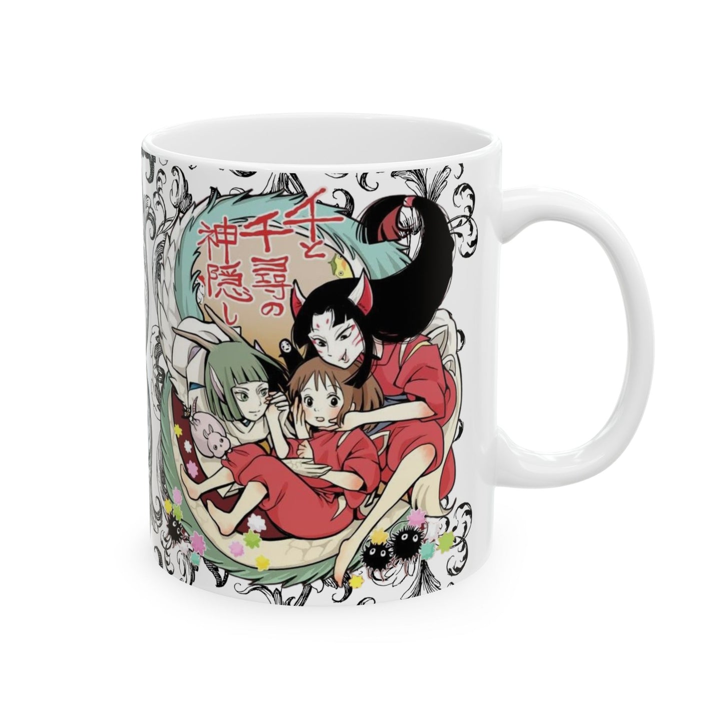 Spirited Away Cool Anime Mug – Studio Ghibli Ceramic Coffee Cup – 11oz & 15oz Gift for Anime Fans