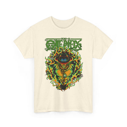 Portgas D. Ace One Piece T-Shirt – 100% Cotton Anime Tee for Fire Fist Fans