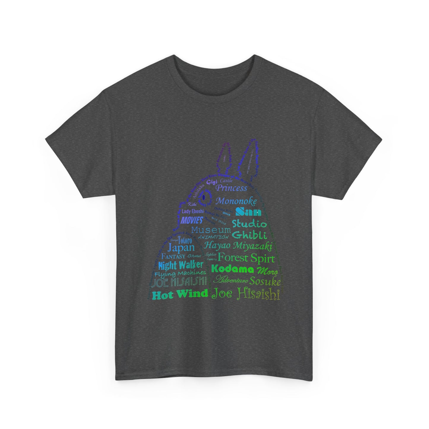 My Neighbor Totoro Neon T-Shirt 100% Cotton | Studio Ghibli Anime Tee
