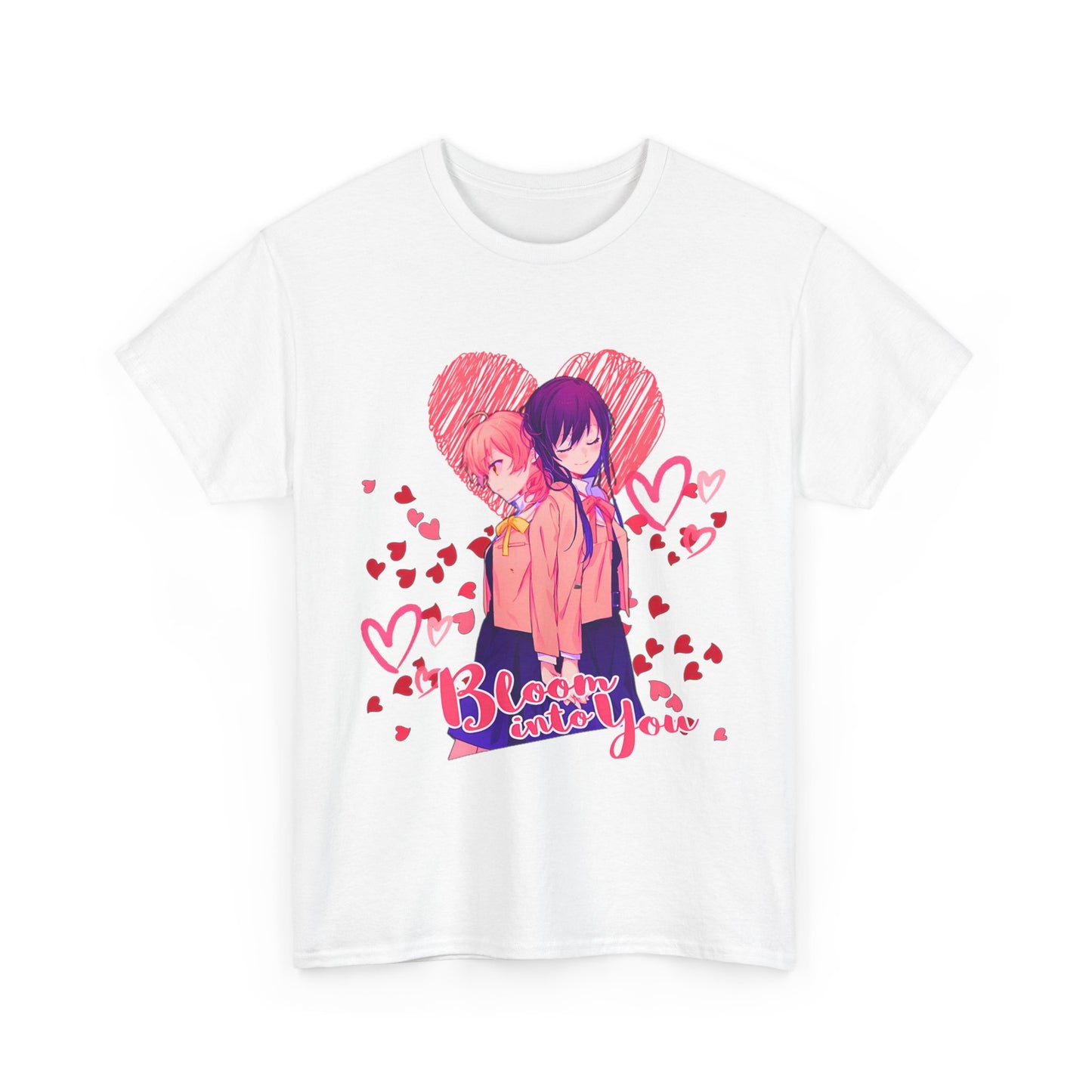 Bloom Into You T-Shirt – 100% Cotton Yuri Anime Tee Featuring Yuu and Touko