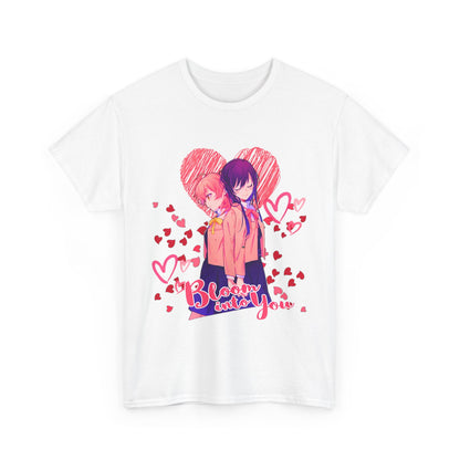 Bloom Into You T-Shirt – 100% Cotton Yuri Anime Tee Featuring Yuu and Touko