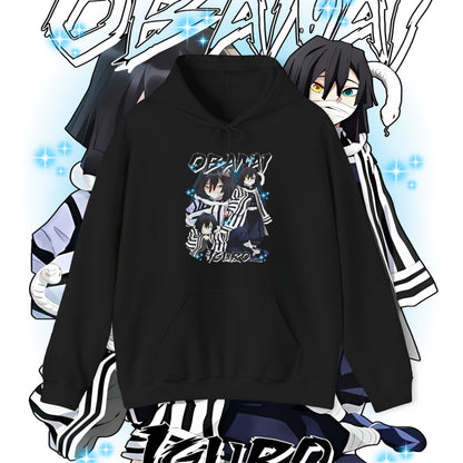 Iguro Obanai Hashira Hoodie 100% Cotton Anime Streetwear