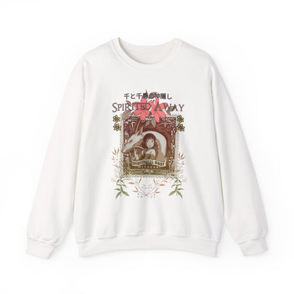 Spirited Away Philately Sweatshirt – 100% Cotton Stamp-Inspired Anime Pullover for Studio Ghibli Fans