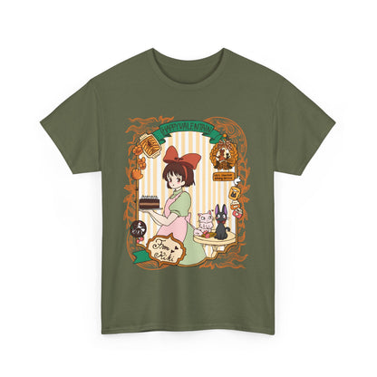 Kiki Happy Studio Ghibli T-Shirt – 100% Cotton Kiki’s Delivery Service Tee for Anime Fans