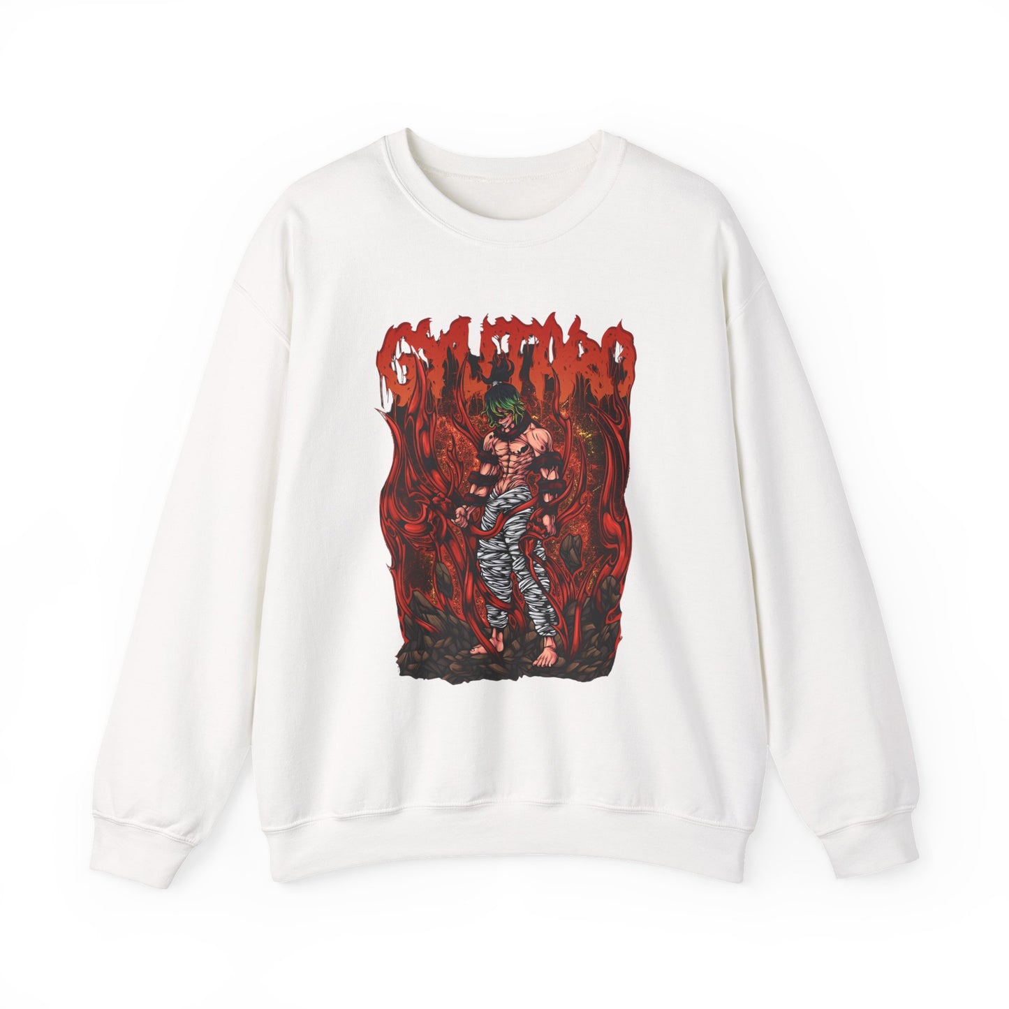 Gyutaro Demon Slayer Sweatshirt – 100% Cotton Anime Pullover for Upper Moon Six Fans