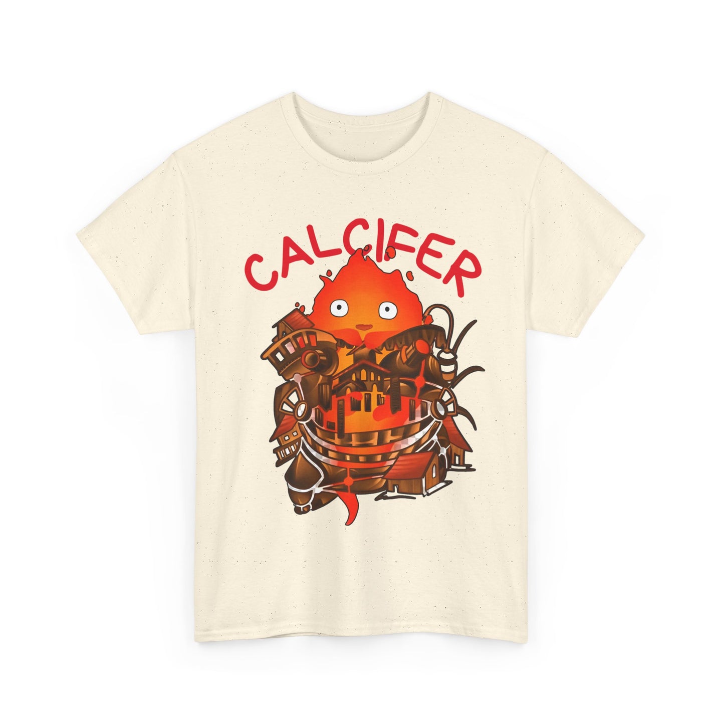 Calcifer Castle T-Shirt | 100% Cotton Howl’s Moving Castle Ghibli Tee