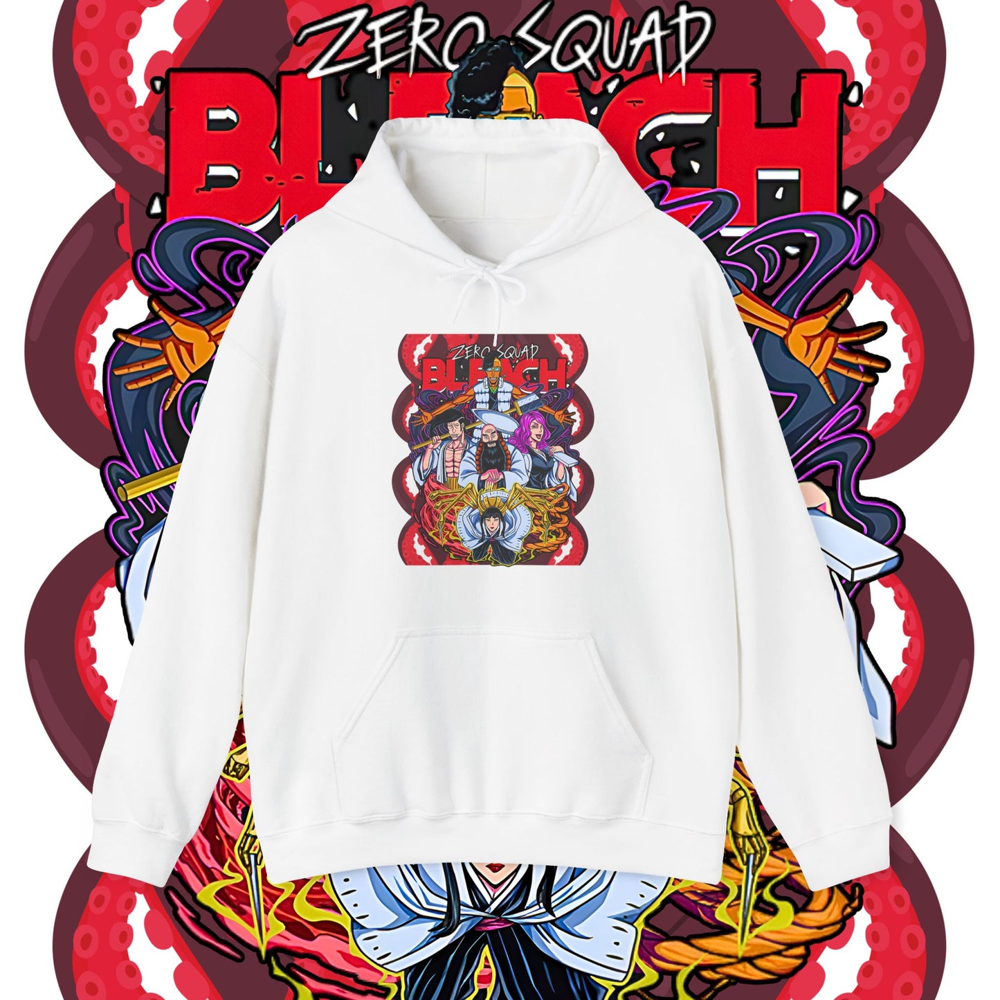Zero Squad Bleach Cotton Hoodie – Anime Streetwear
