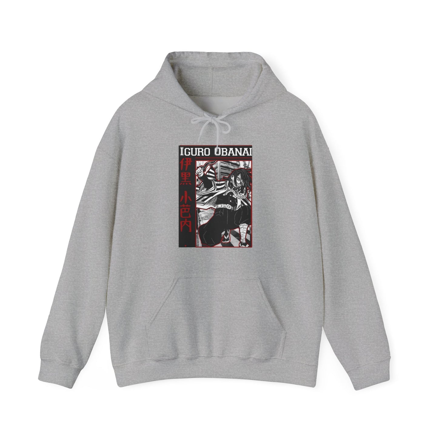 Iguro Obanai Demon Slayer Hoodie – 100% Cotton Anime Hoodie Featuring the Serpent Hashira