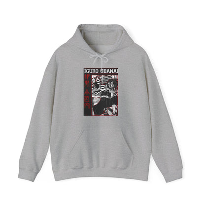 Iguro Obanai Demon Slayer Hoodie – 100% Cotton Anime Hoodie Featuring the Serpent Hashira