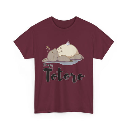 Sleepy Totoro T-Shirt – 100% Cotton Ghibli Tee for Cozy Anime Fans