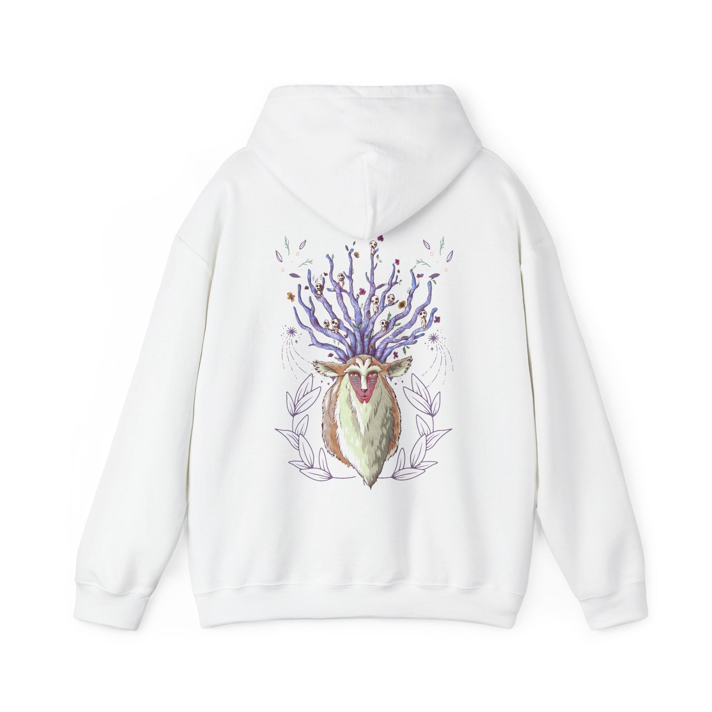 Forest Spirit Back Print Hoodie – 100% Cotton Princess Mononoke Sweatshirt | Studio Ghibli Apparel
