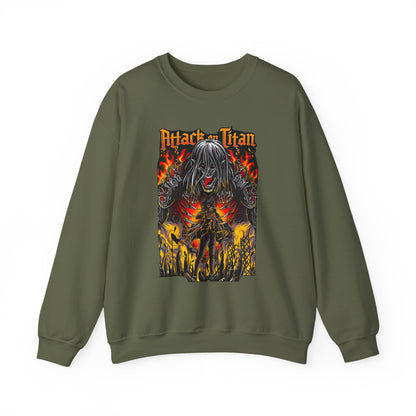 Eren Jaeger Sweatshirt – 100% Cotton Attack on Titan Anime Pullover