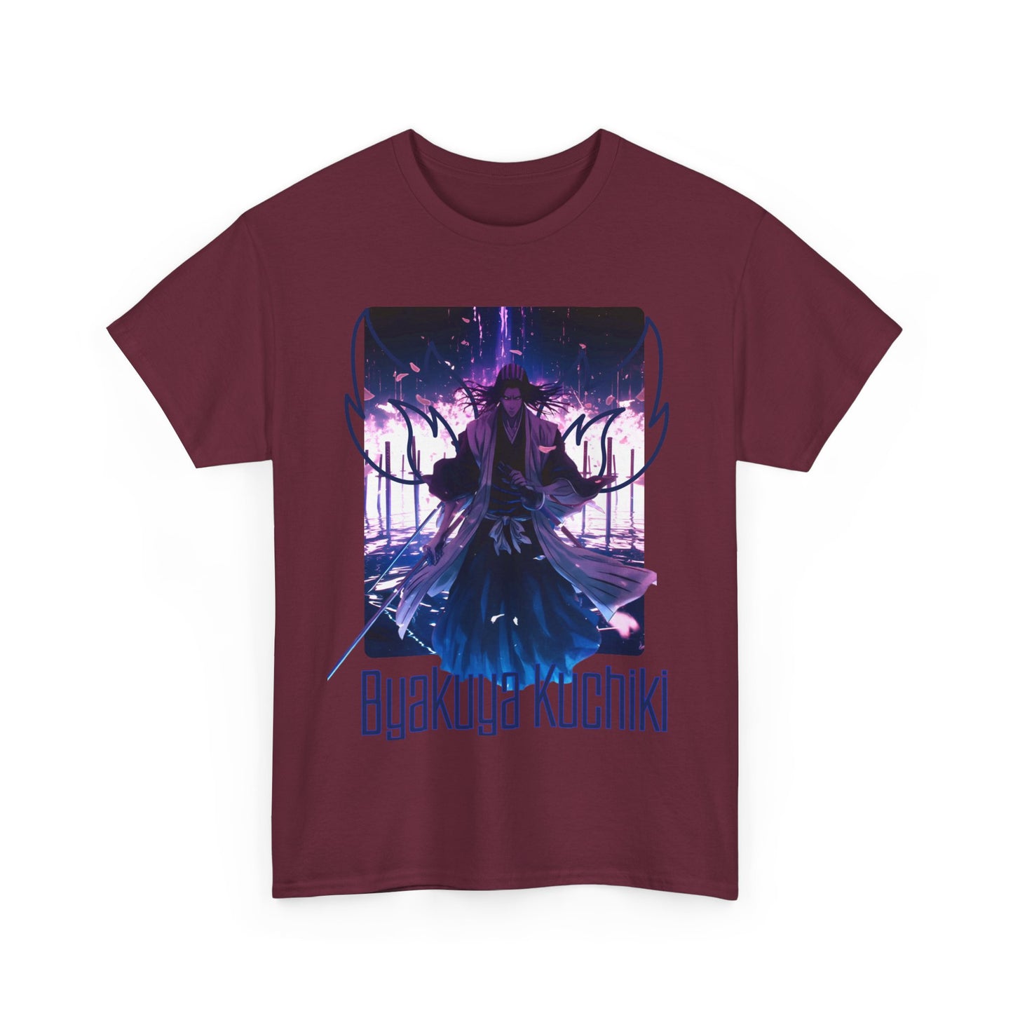 Byakuya Kuchiki Bleach T-Shirt – 100% Cotton Anime Tee for Soul Reaper Fans