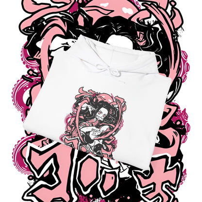 Nezuko Kamado Waifu Hoodie | Demon Slayer Art | 100% Cotton Anime Hoodie