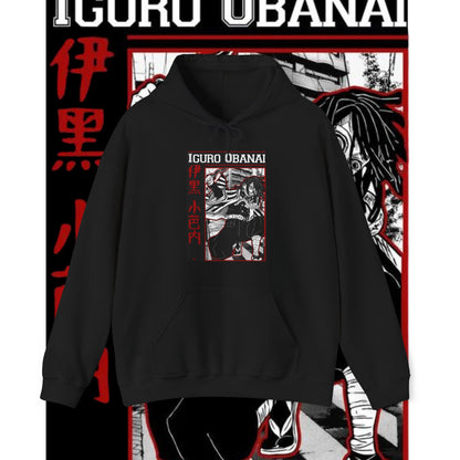 Iguro Obanai Hoodie | Demon Slayer Serpent Hashira | 100% Cotton Anime Hoodie