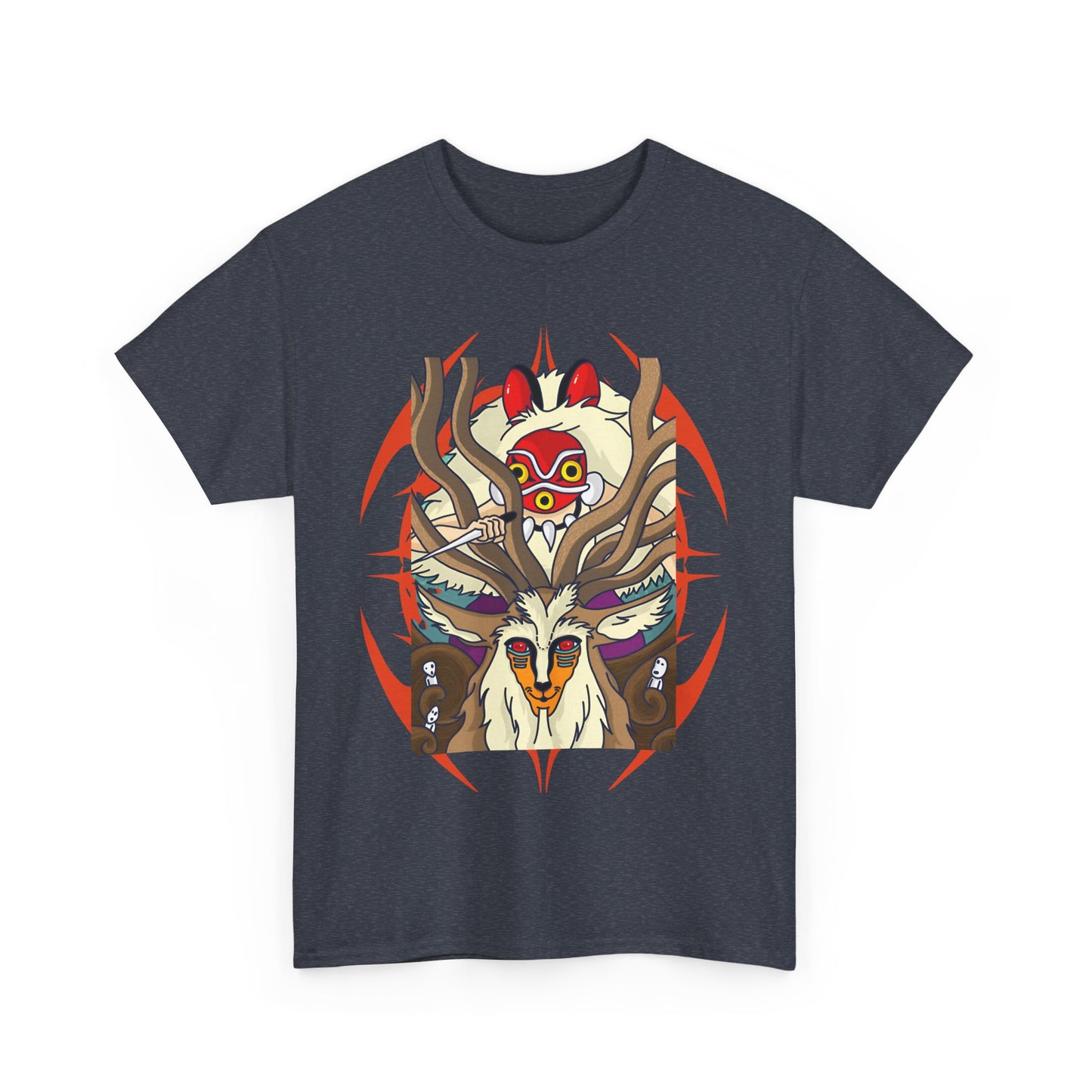 Forest Spirit Princess Mononoke T-Shirt | Ghibli Cotton Anime Tee