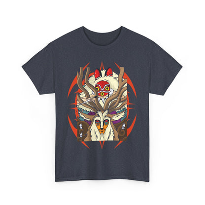 Forest Spirit Princess Mononoke T-Shirt | Ghibli Cotton Anime Tee