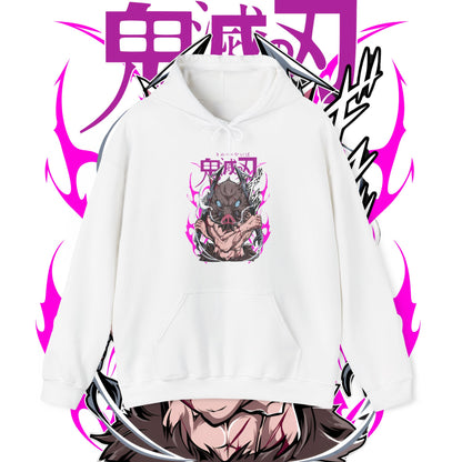 Inosuke Hashibira Demon Slayer Boar Hoodie | 100% Cotton Anime Hoodie