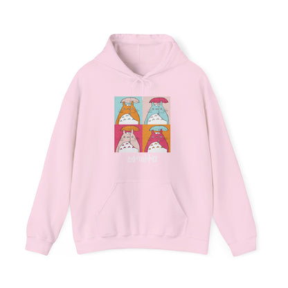 Totoro Aesthetic Art Collage Hoodie – 100% Cotton Studio Ghibli Anime Hoodie