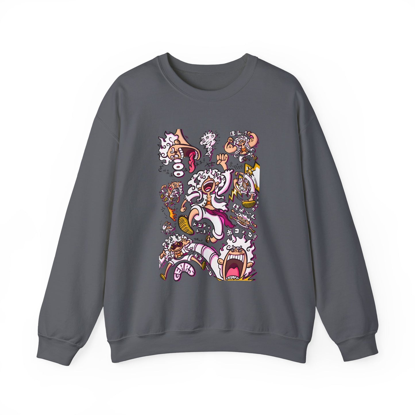 Funny Luffy One Piece Sweatshirt – 100% Cotton Anime Pullover for Straw Hat Fans