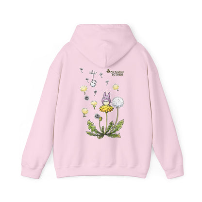 My Neighbor Totoro Woods Hoodie with Back Print – 100% Cotton Studio Ghibli Forest Design