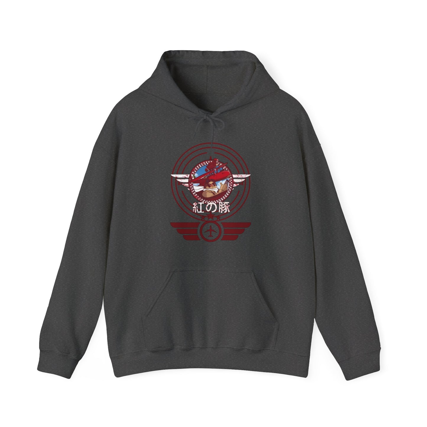 Porco Rosso Aviator Hoodie – 100% Cotton Studio Ghibli Pilot Anime Sweatshirt