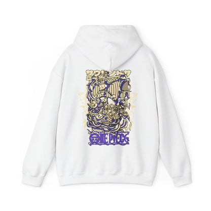 One Piece Ship Back Print Hoodie – 100% Cotton Anime Hoodie Featuring Going Merry & Thousand Sunny