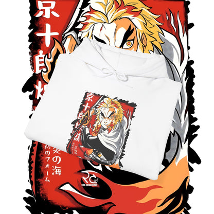 Rengoku Flame Hashira Hoodie | Demon Slayer | 100% Cotton Anime Hoodie